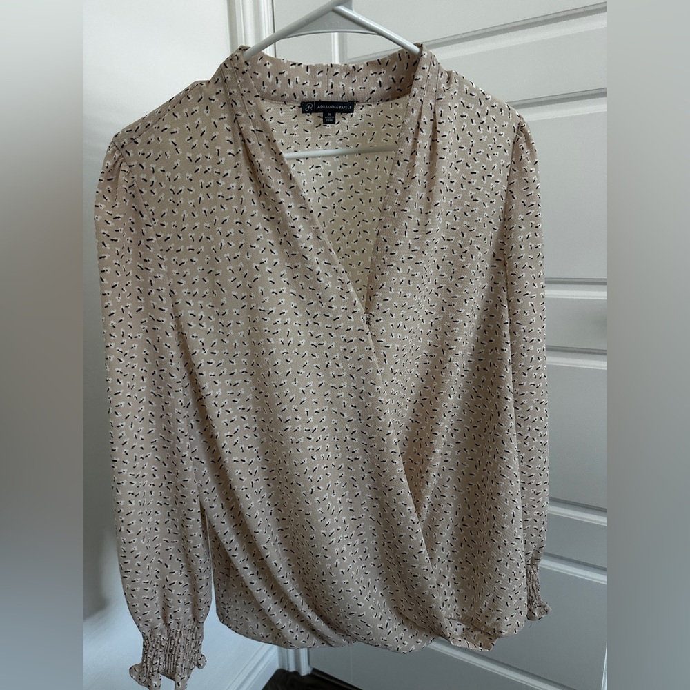Adrianna Papell Wrap Blouse - Picture 2 of 4